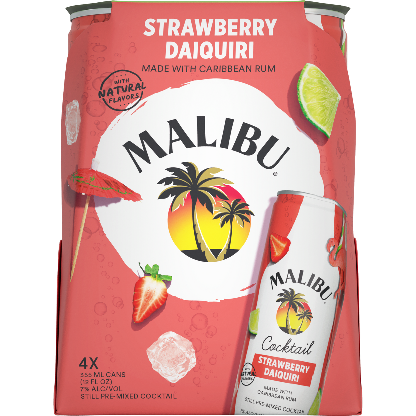 Malibu Strawberry Daiquiri  Can