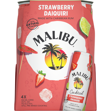 Malibu Strawberry Daiquiri  Cans