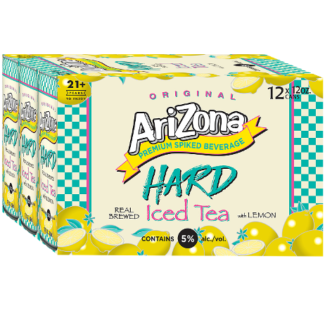 Arizona Hard Iced Tea With Lemon  12pk Cn