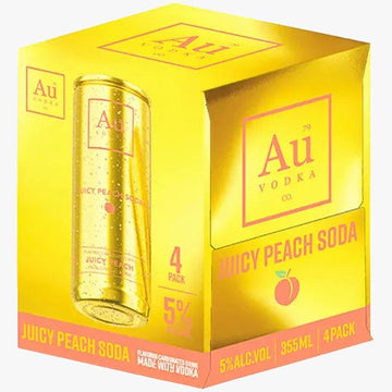 Au Vodka Juicy Peach Soda  Cns