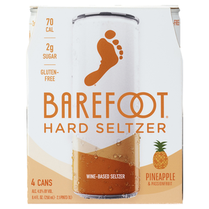 Barefoot Hard Seltzer Pineapple & Passionfruit
