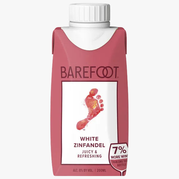 Barefoot White Zinfandel 200ml  Tetra