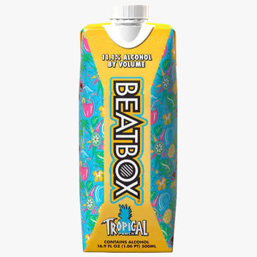 A 16.9 fl oz carton of Beatbox Tropical 11.