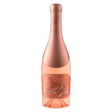 Rose wine bottle with 'Belle Gloire' label on a white background