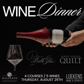 Belle Glos & Quilt Private Wine Dinner at Mandalay Prime