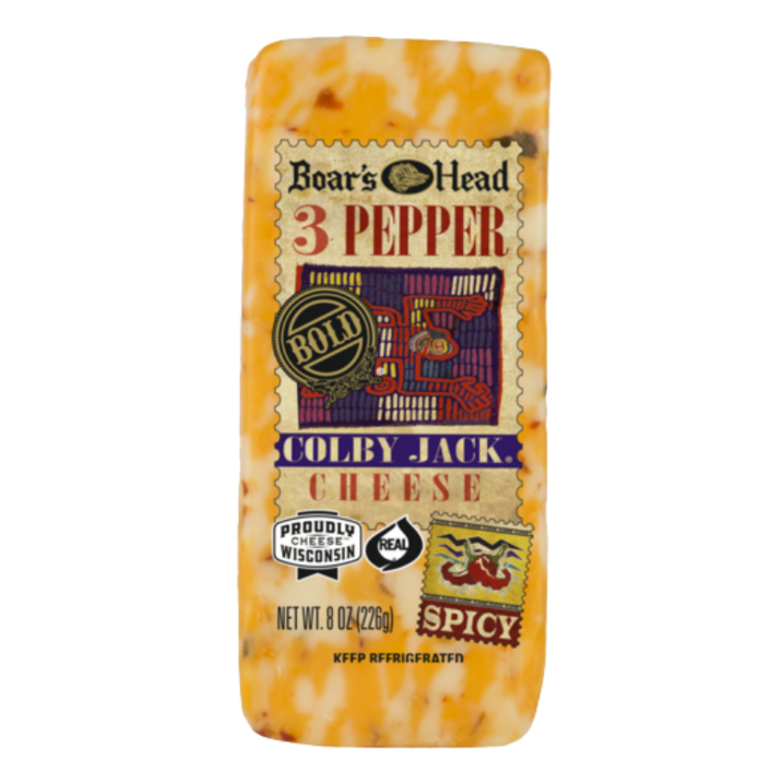 Boars Head 3-Pepper Colby Jack Cheese Hot