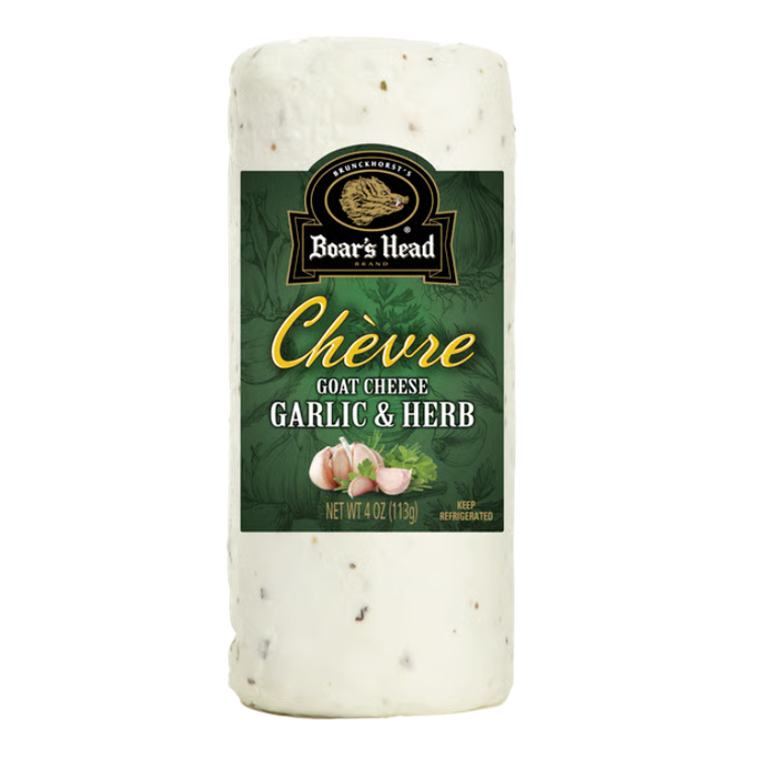 Boars Head Garlic & Herb Chevre Goat Cheese 4oz