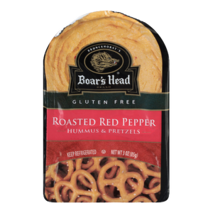 Boars Head Roasted Red Pepper Hummus & Pretzels 3oz