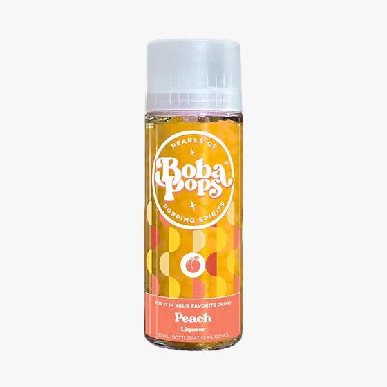 Boba Pops Peach Cocktail