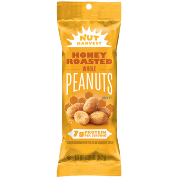 Nut Harvest Honey Roasted Whole Peanuts 3.325oz