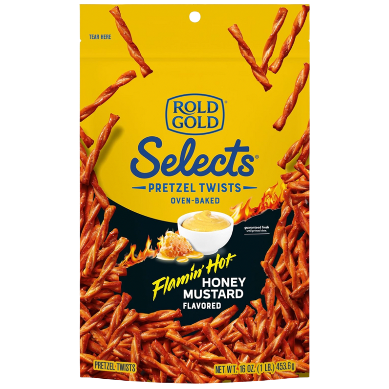 Frito Lay Rold Gold Selects Flamin Hot Honey Pretzel Twists 16oz