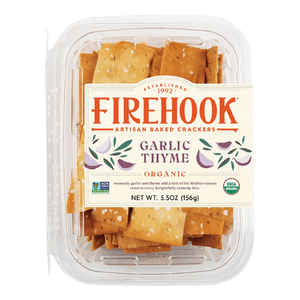 Firehook Garlic Thyme Organic Crackers