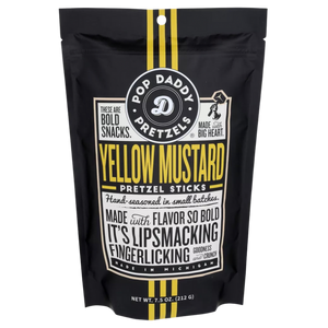 Pop Daddy Yellow Mustard Pretzel Sticks 7.5oz