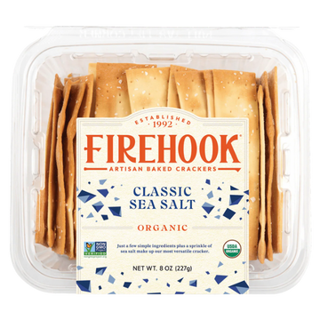 Firehook Classic Sea Salt Organic Crackers