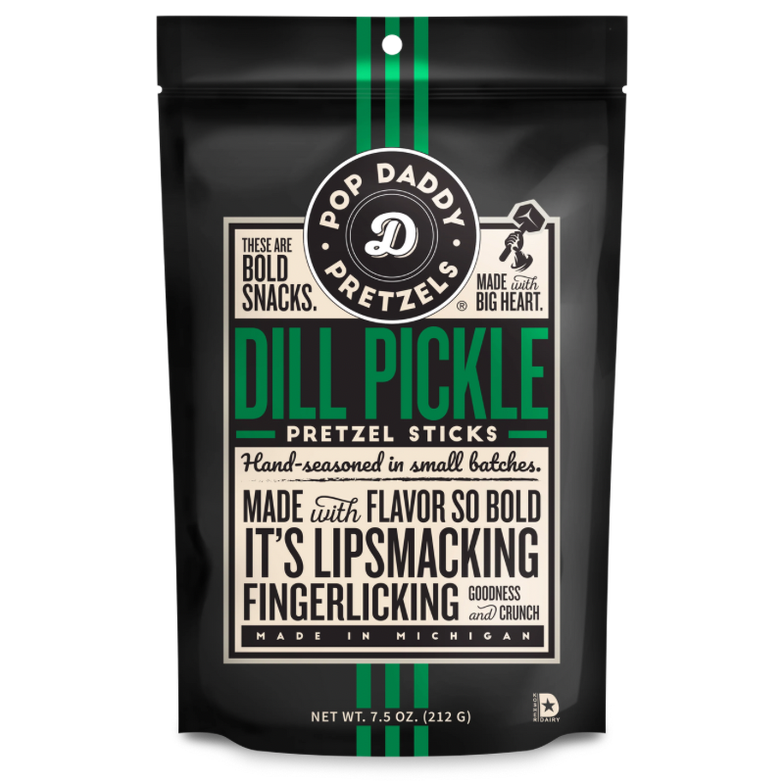Pop Daddy Dill Pickle Pretzel Sticks 7.5oz