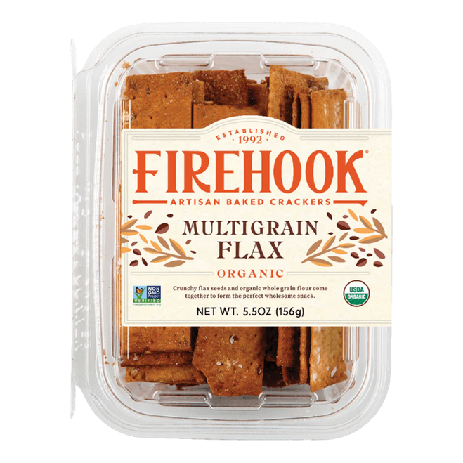 Firehook Multigrain Flax Organic Crackers