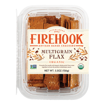 Firehook Multigrain Flax Organic Crackers
