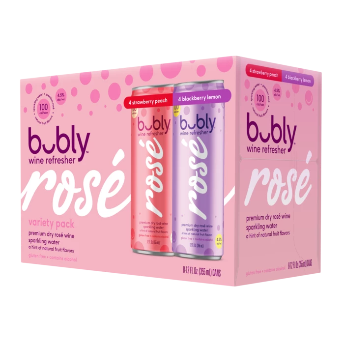 Bubly Wine Refresher Rose Variety