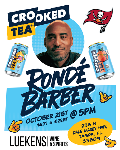 Ronde Barber x Crooked Tea Signing and Meet & Greet