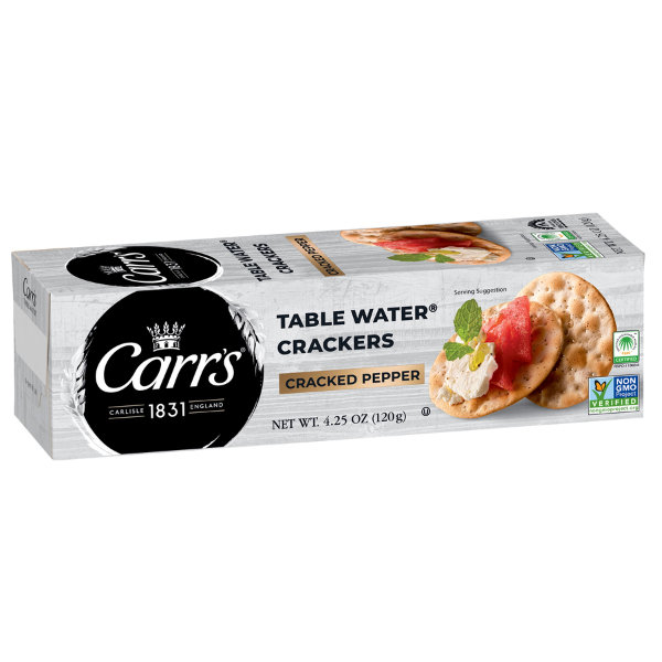Carrs Table Water Crackers Cracked Pepper