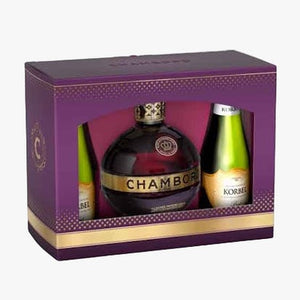 Chambord  Gift Set w 2 Korbel Brut 187ml