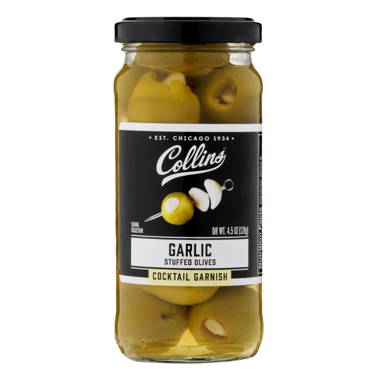 Collins Garlic Cocktail Olives