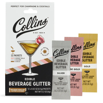 Collins Beverage Glitter Variety Pk