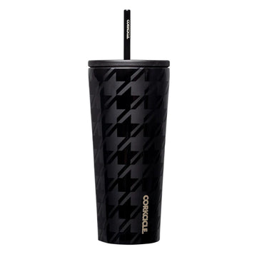 Corkcicle Cold Cup Onyx Houndstooth 24oz