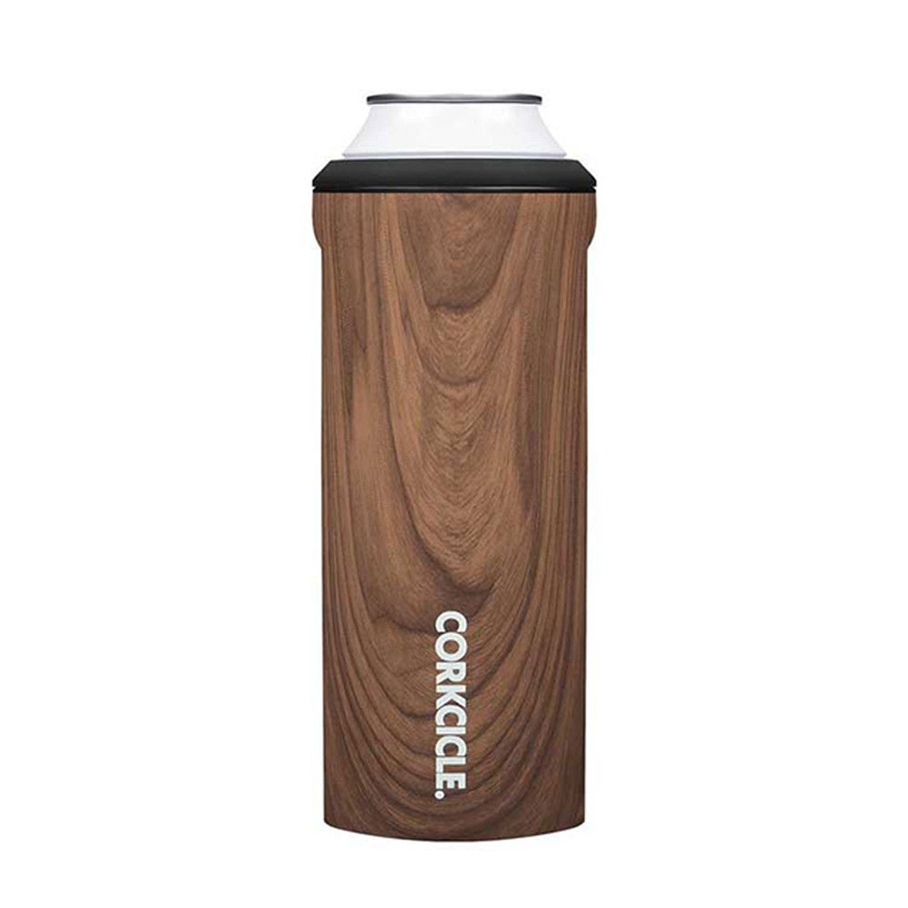 Corkcicle Slim Can Walnut Wood