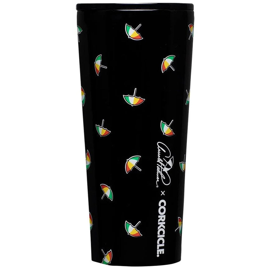 Corkcicle Tumbler Arnold Palmer Black Big Umbrella 24oz