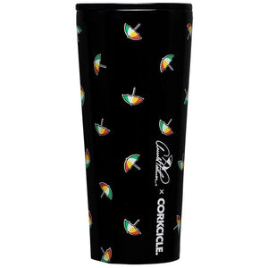 Corkcicle Tumbler Arnold Palmer Black Big Umbrella 24oz