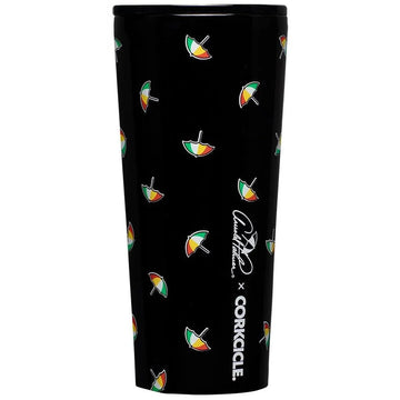 Corkcicle Tumbler Arnold Palmer Black Big Umbrella 24oz