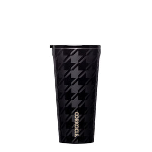 Corkcicle Tumbler Onyx Houndstooth 16oz