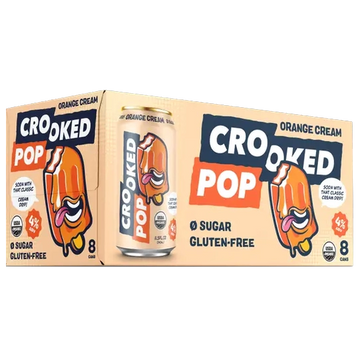 Crooked Pop Organic Hard Soda Orange Cream