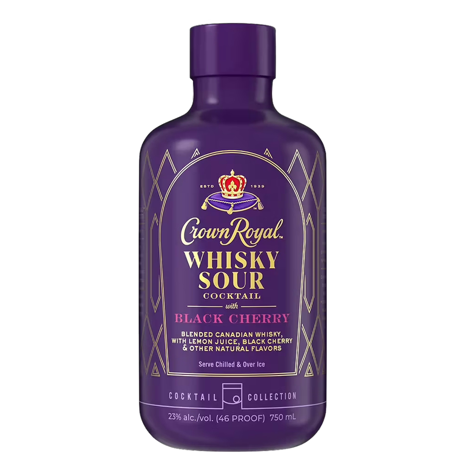 Crown Royal Black Cherry Whisky Sour Cocktail