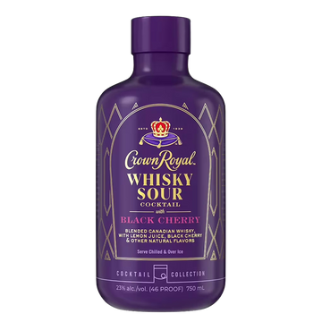 Crown Royal Black Cherry Whisky Sour Cocktail