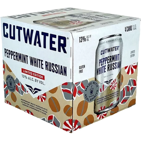 Cutwater Peppermint White Russian  4pk Cn