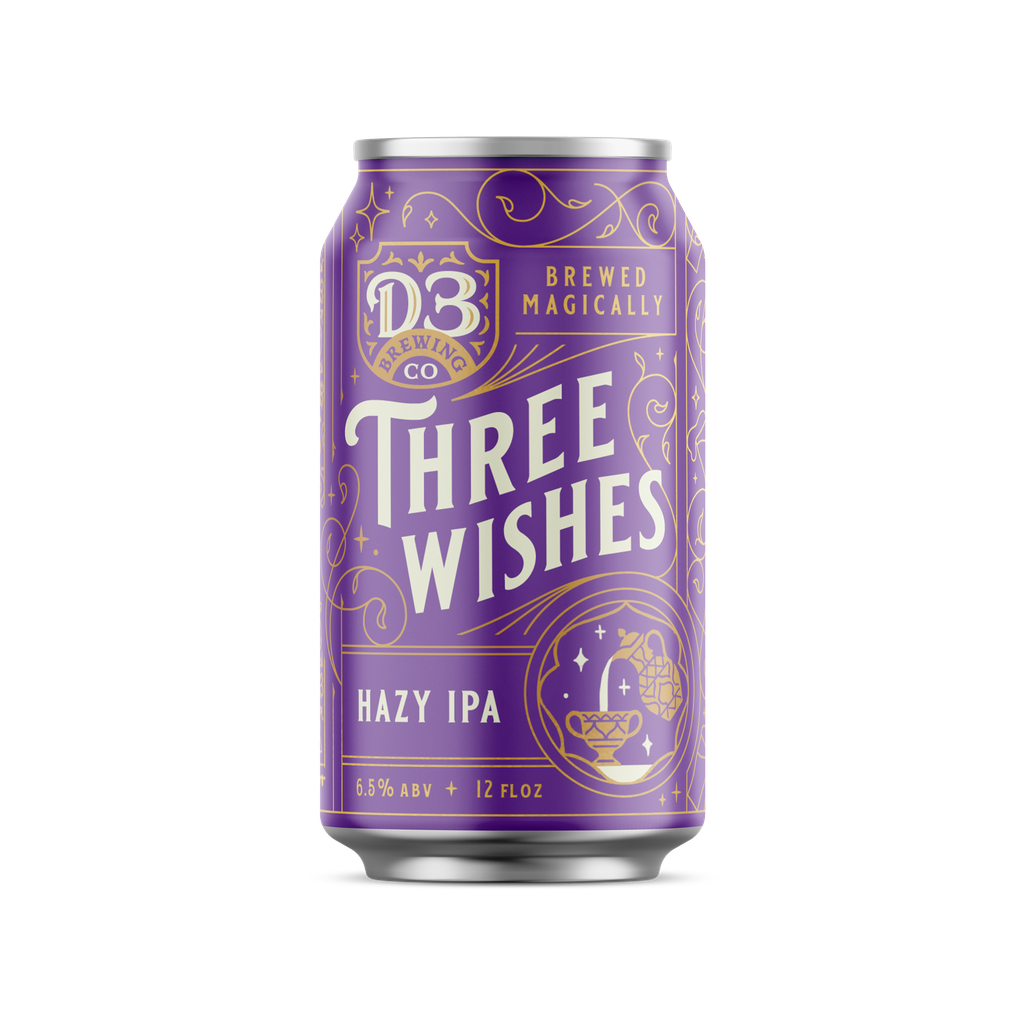 D3 Three Wishes Hazy IPA  6pk Cn