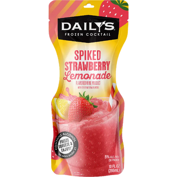Dailys Spiked Strawberry Lemonade Pouch 10oz