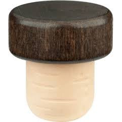 Dark Wood Synthetic Cork Stopper By True