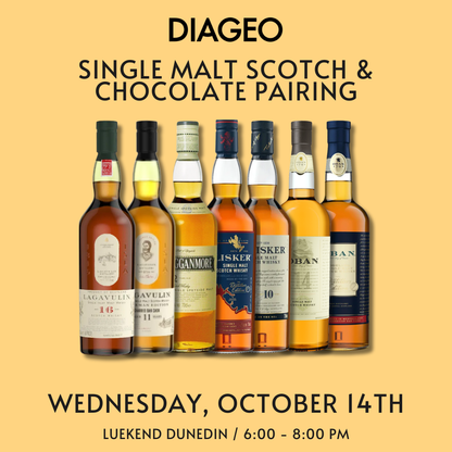 Diageo Single Malt Scotch Tasting and Chocolate Pairing