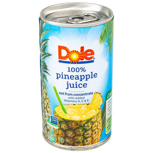 Dole Pineapple Juice 6oz Cn