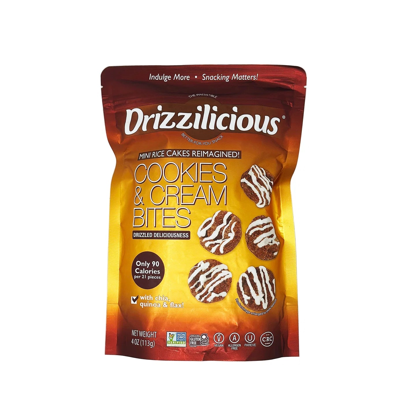 Drizzilicious Cookies &amp; Cream Bites 4oz