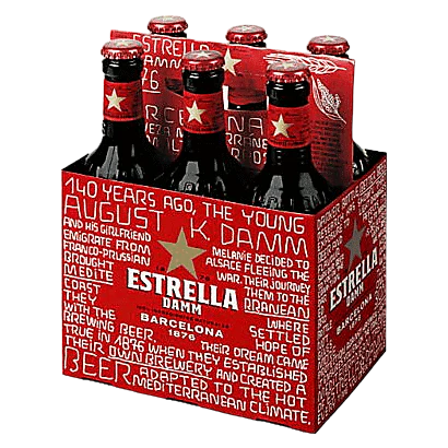 Estrella Damm Lager 6pk Btl