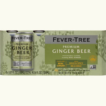 Fever Tree Ginger Beer 8pk Cns