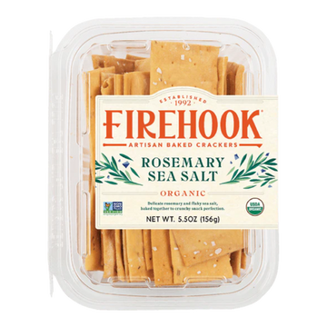 Firehook Rosemary Sea Salt Organic Crackers