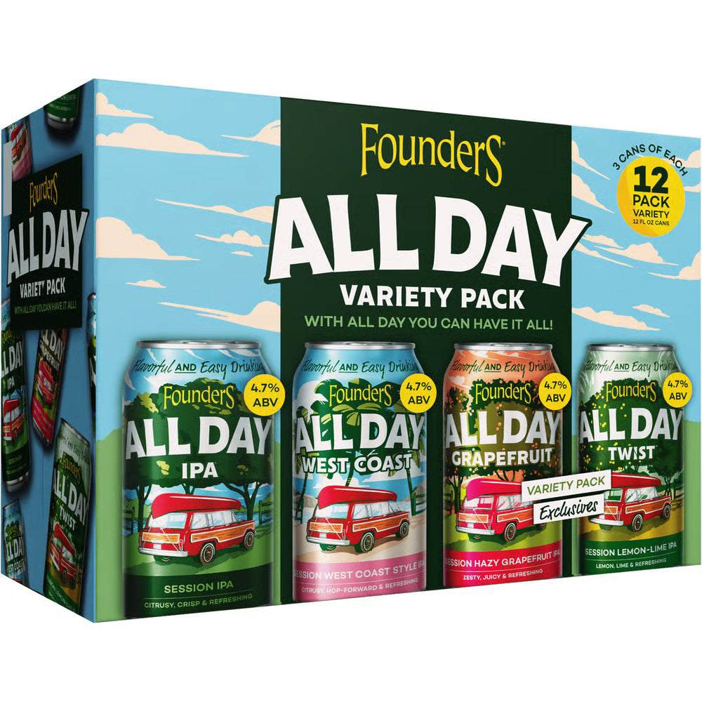 Founders All Day Variety Pack  12pk Cn