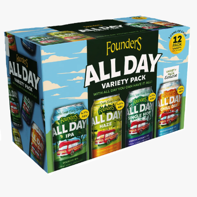 Founders All Day Variety Pack  12pk Cn