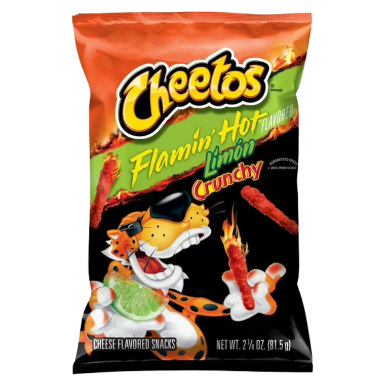 Frito Lay Crunch Cheetos Flamin Hot Limon 2.875oz