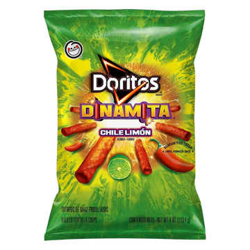 Frito Lay Doritos Dinamite Chile Limon 4.0oz